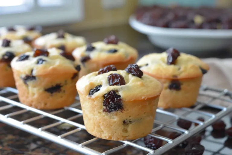 Freshly baked GAPS raisin muffins