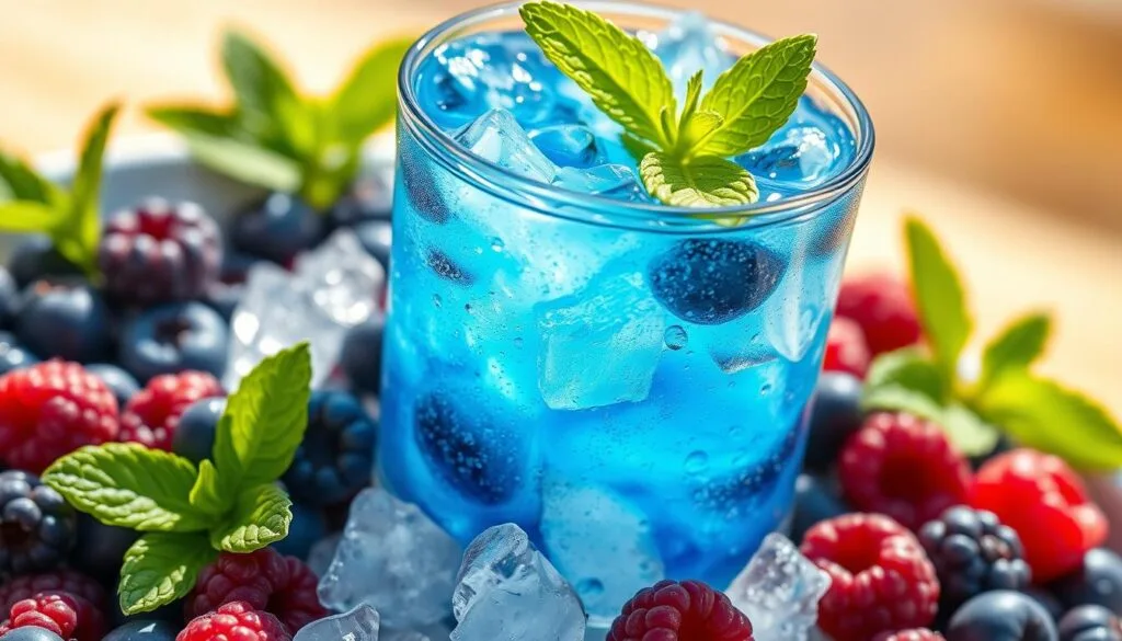 blue raspberry ice juice