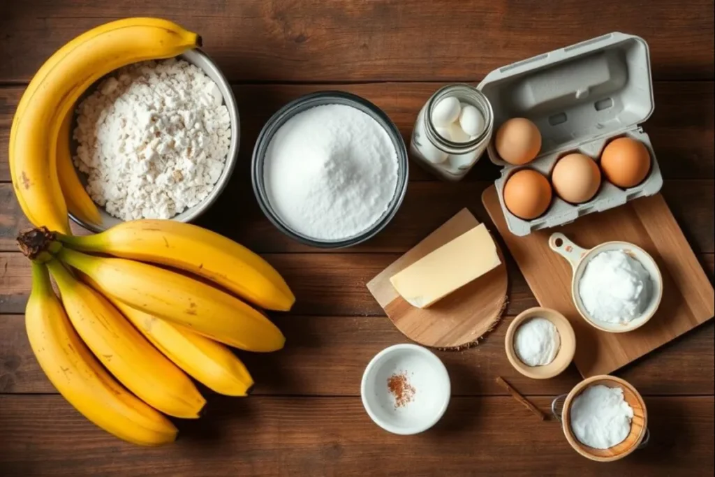 Ingredients for Perfect Banana Bread