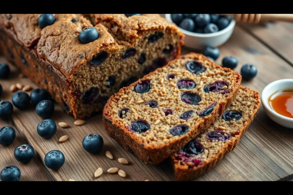 delicious blueberry lentil bread is a fantastic way to add more nutrients